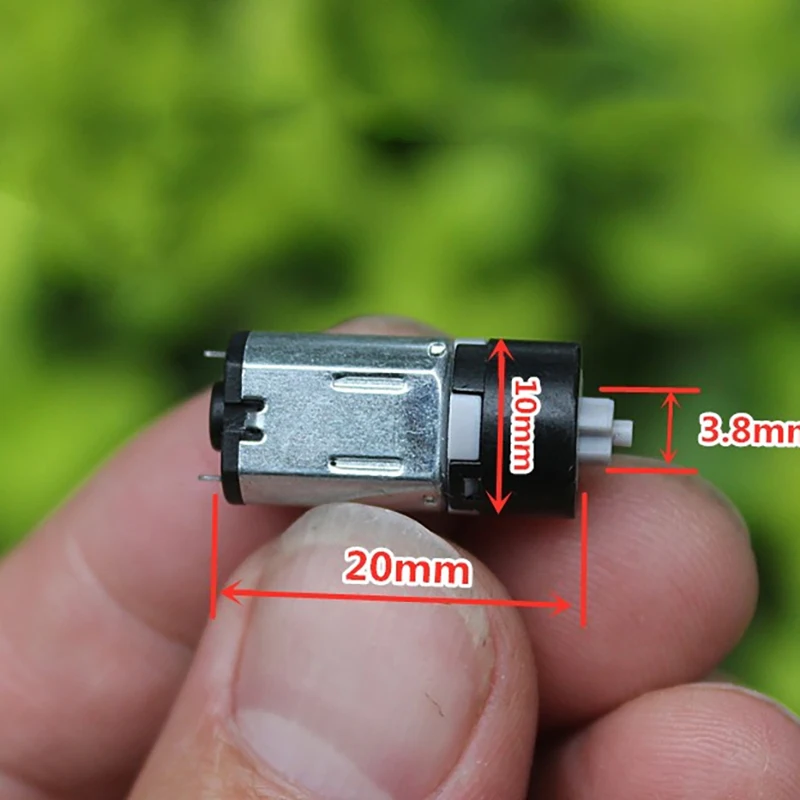 Mini 10mm M10 Plastic Planetary Gear Motor DC 3V-6V 5V 100RPM Slow Speed Low Noise Cross Shaft for Electric Lock Robot Toy Model