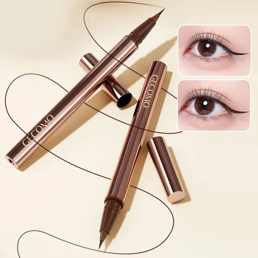 GECOMO color-condensing smooth liquid eyeliner pen smooth quick-drying anti-durable eyeliner