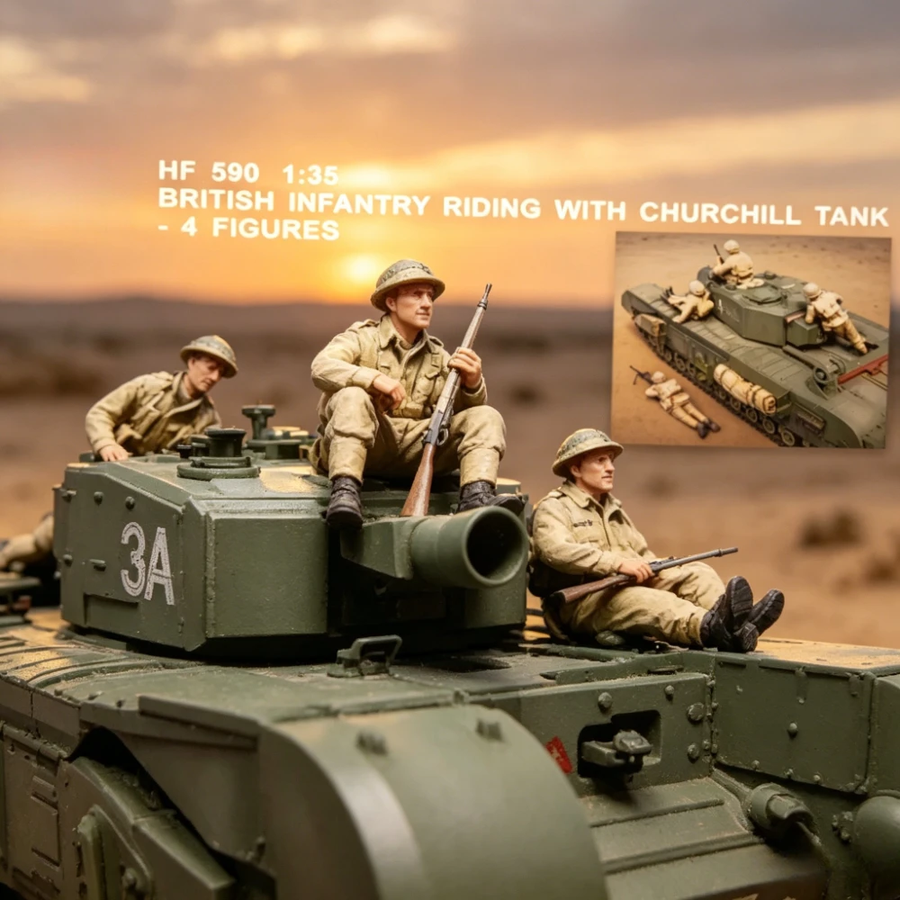 

Rare Item Casting Resin Models, GK， 4-person Team, Including Debris, Unpainted (1/35) Size