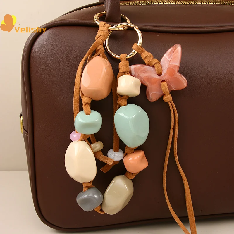 

Красочная сумка из смолы, двойная пряжка, бусина, подвесная кисточка, янтарный браслет, кошелек, сумка, ремень, детали сумки «сделай сам», аксессуары