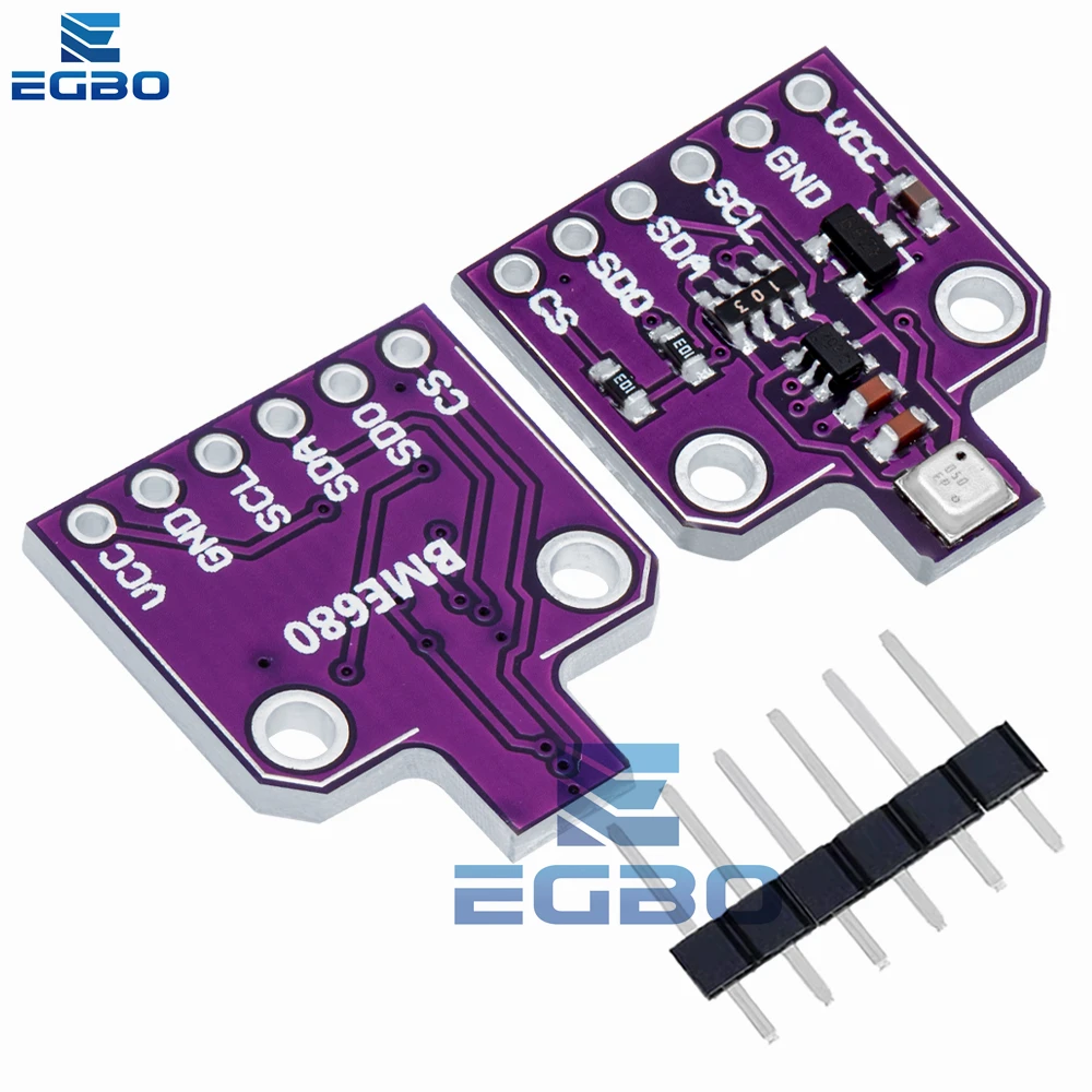 1 ~ 4 قطعة EGBO BME680 مستشعر الضغط الرقمي لدرجة الحرارة والرطوبة CJMCU-680 وحدة استشعار الارتفاع العالي مجلس التنمية