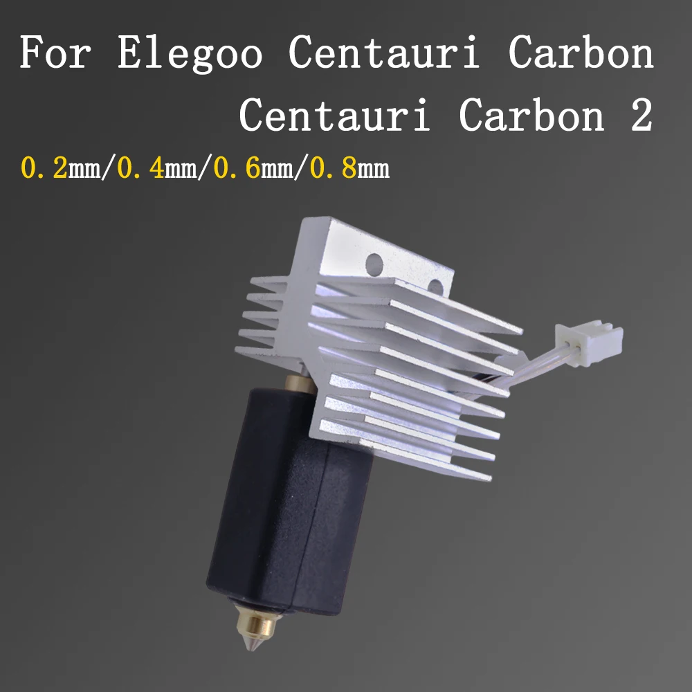 

Комплект для модернизации хотэнда Elegoo Centauri Carbon: сменные сопла 0.2, 0.4, 0.6, 0.8, сборный экструдер с быстрым нагревом, аксессуары для 3D-принтеров