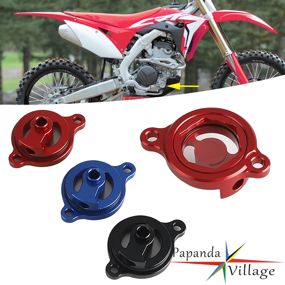 For Honda Engine Oil Cap Filter Cover Fit CRF 250R 250RX 450R 450RX 450X 450RL 450RWE 450L Motorcycle Accessories Parts 2017-23