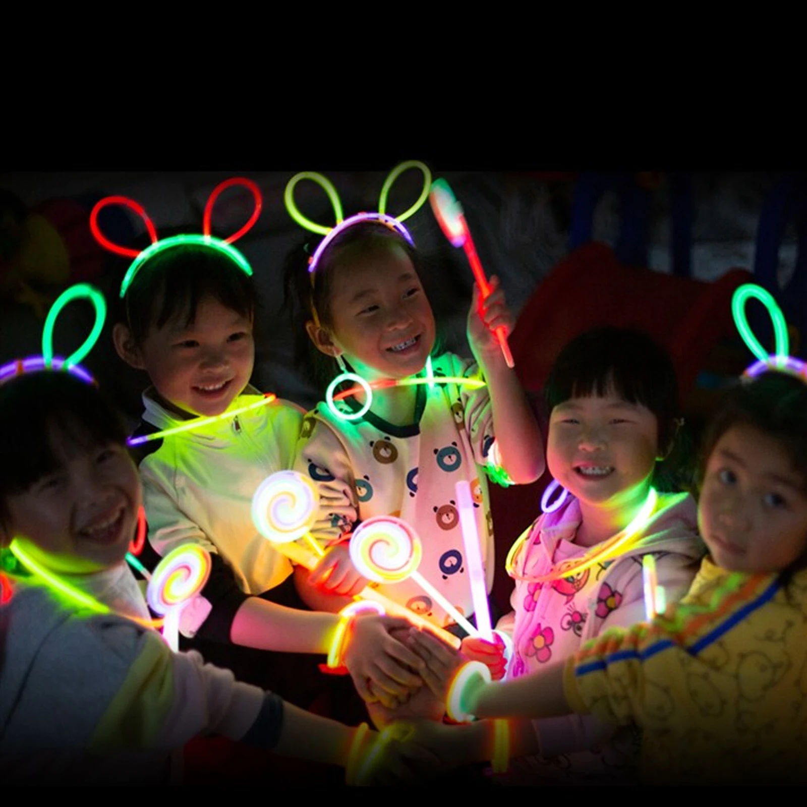 

Glow Sticks Props Beautiful Effects Dark Places Strong Atmosphere Guests Lively Scene Break Resistant DIY Shape Kids Stylish
