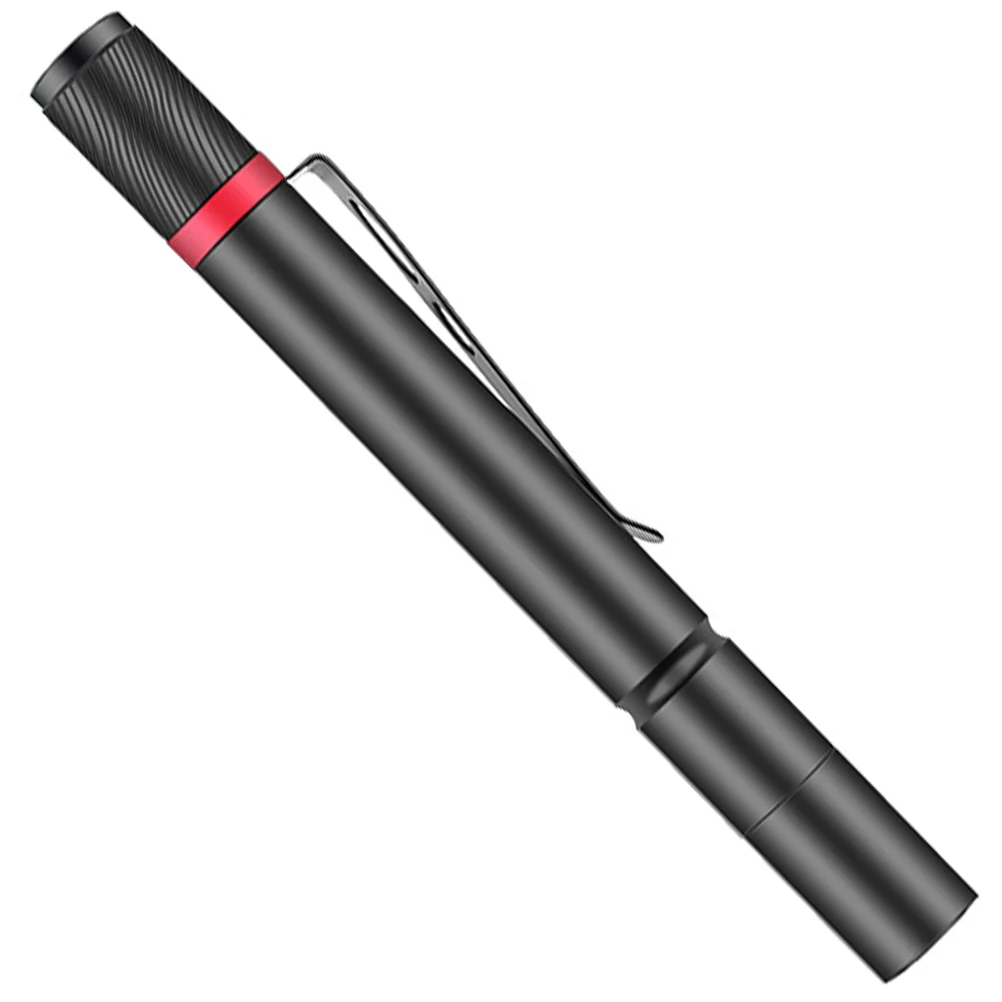 

LED Flashlight Mini Lamp Clip Fixed Focus Small Aluminum Alloy Nurse Pen Light UV LED Lam Waterproof Pen Light
