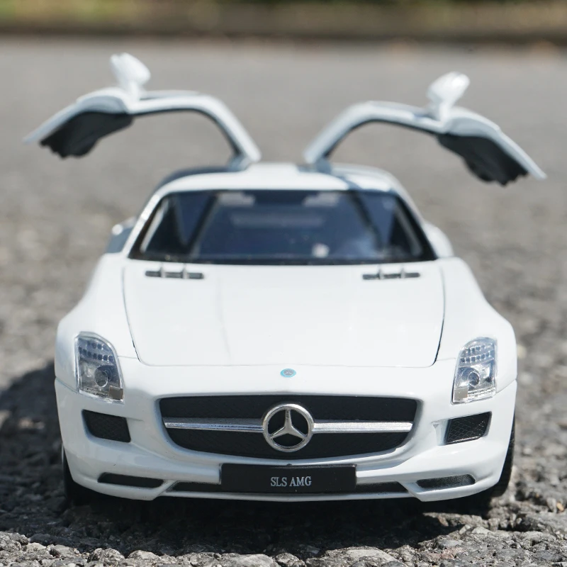 WELLY 1:24 Mercedes-Benz SLS AMG Alloy Car Model Diecasts & Toy Vehicles Collect Car Toy Boy Birthday gifts