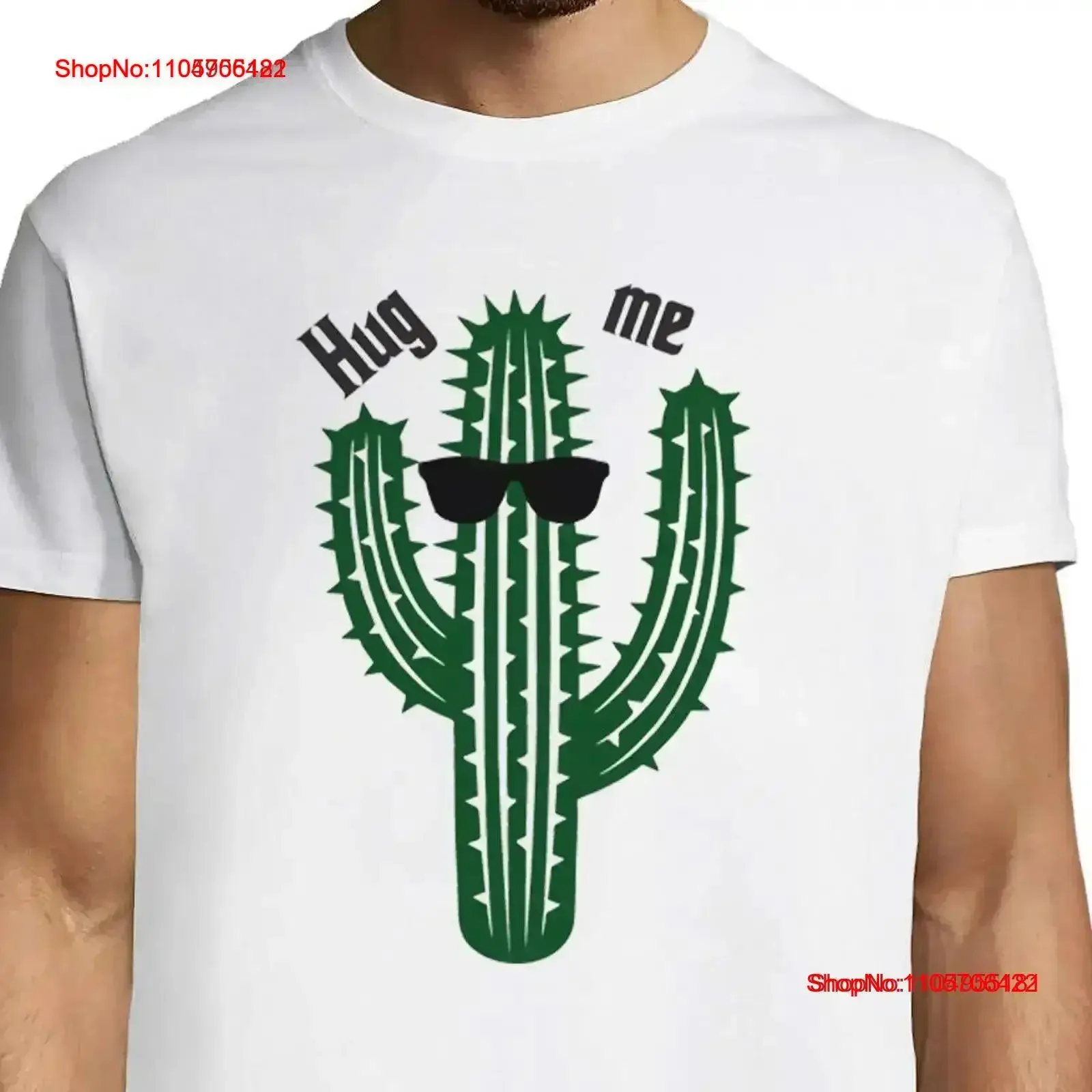 Sarcastic Cactus T Shirt for No Hugs Introvert Funny Hug Me Summer mood Fake Hugger mugger Top vintage Washed Stylish homme