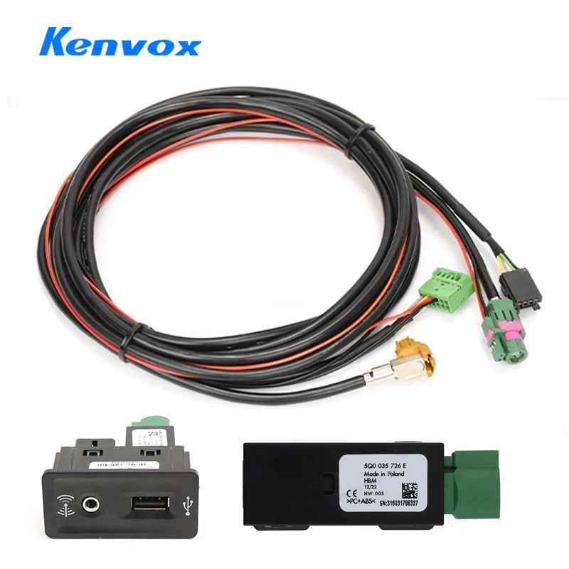 per-vw-golf-7-mk7-lamando-carplay-media-usb-aux-switch-mib2-mdi-usb-ami-adattatore-presa-cavo-cablaggio-5q0035726e