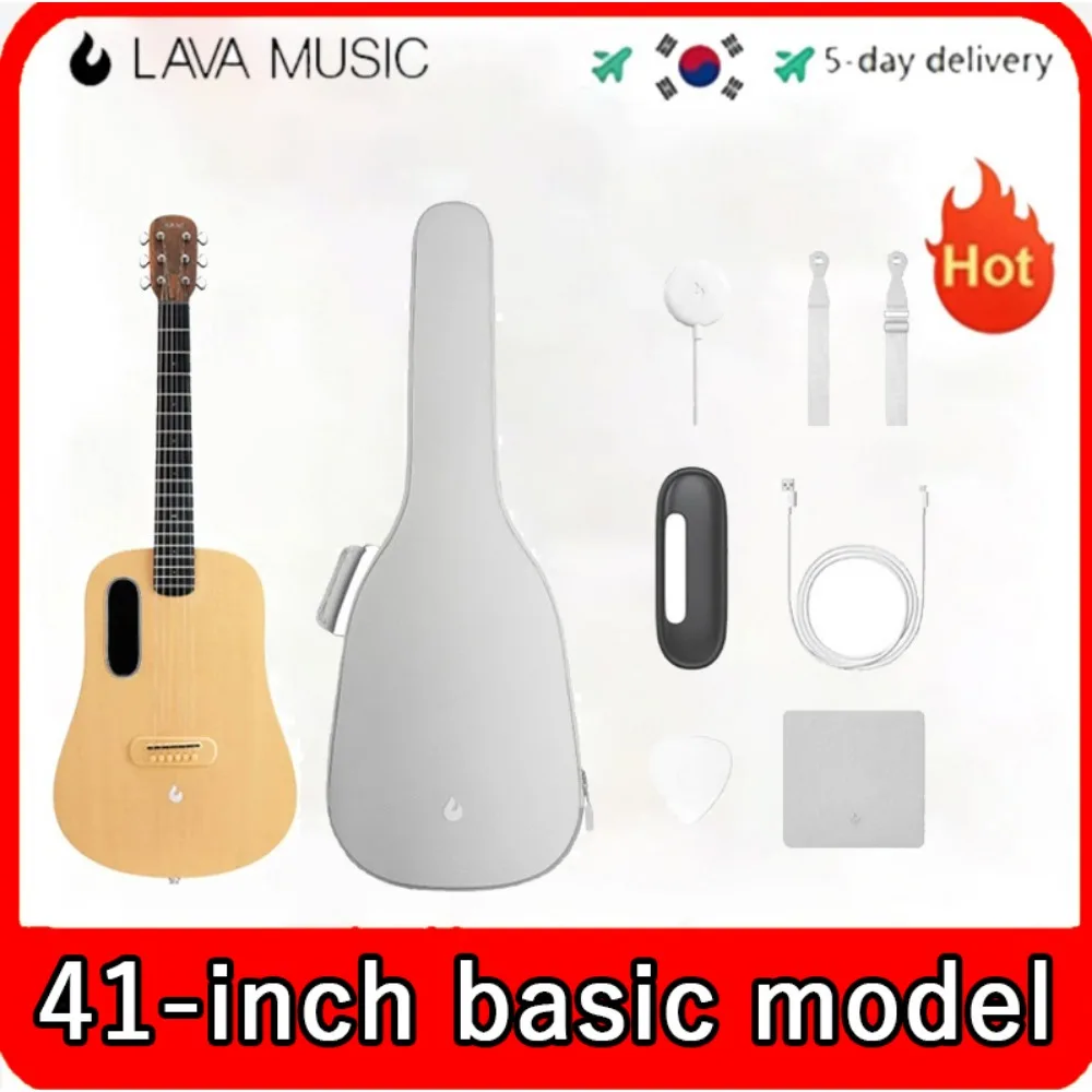 

LAVA ME 4 Basic 36 / 41 inch Solid Spruce Top HILAVA 2.0 Smart Acoustics Electric Guitar with 3.5 inch TouchScreen FreeBoost 2.0