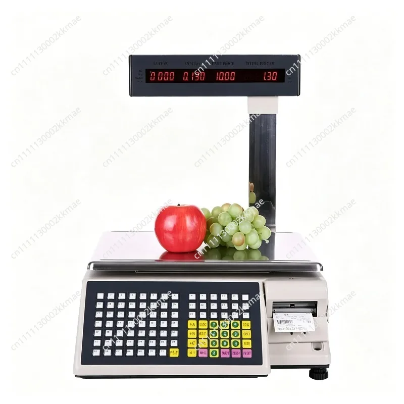 Ab barcode weighing English scale, Arabic fruit and vegetable label scale, supermarket all-in-one machine 220V/110V