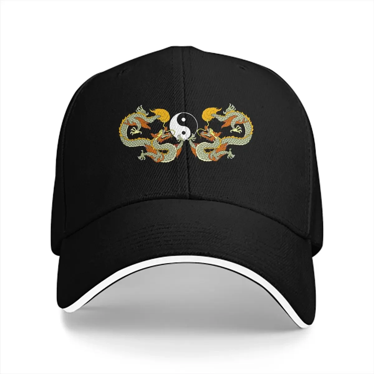 Dragon Classic Baseball Caps Peaked Cap YinYang Sun Shade Hats for Men Women