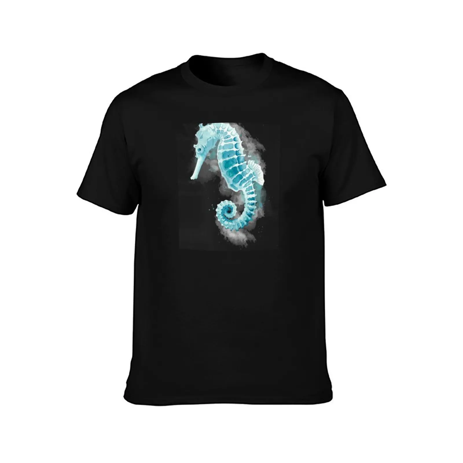 Watercolor Seahorse T-Shirt Construction Work Tee Shirt T-Shirt