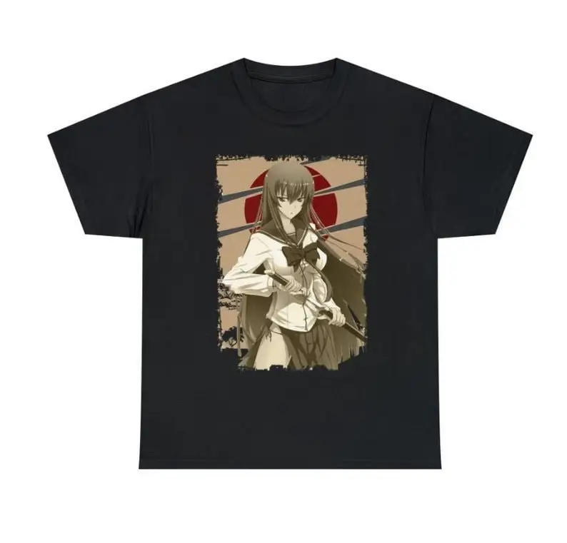 

Unisex Highschool of the Dead Saeko Busujima Anime Woman T-Shirt, Manga Shirt