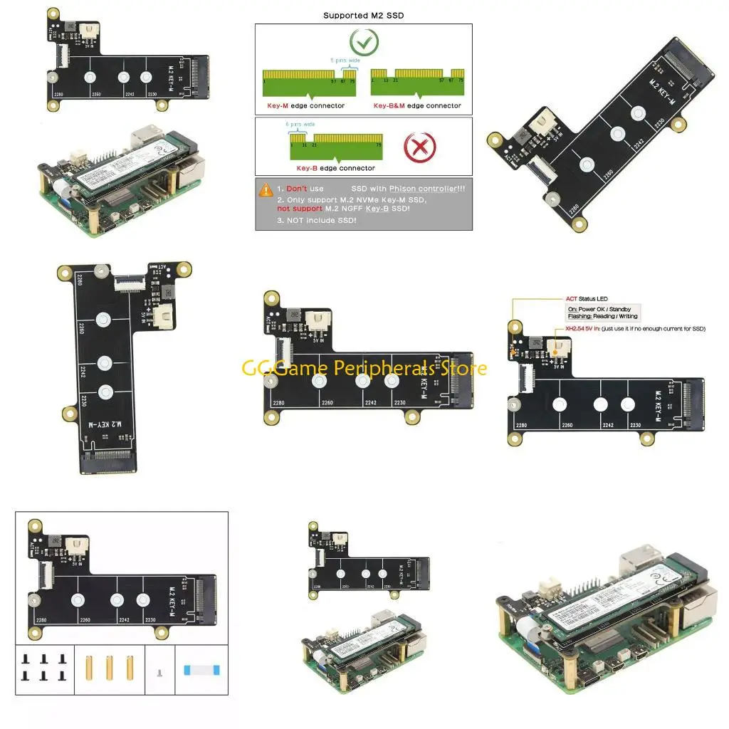 

U55B X1001 PCIe 2 NVMe SSD Expansion Board Improve Storage Wide Compatibility