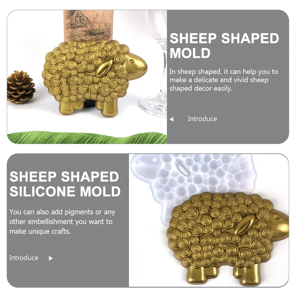 

1pcs Sheep Silicone Crafts Epoxy Resin Casting Sheep Diy Crafts Mold Shaped Decor Mold For Jewelry Making Diy Supplies