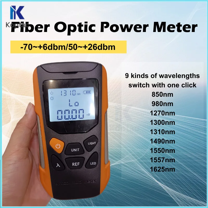 Fiber Optic OPM GUANGYAN G9 -70~+6dbm /-50~+26dbm Optic Power Meter Opm Power Meterportable Optical Fiber Cable FTTH