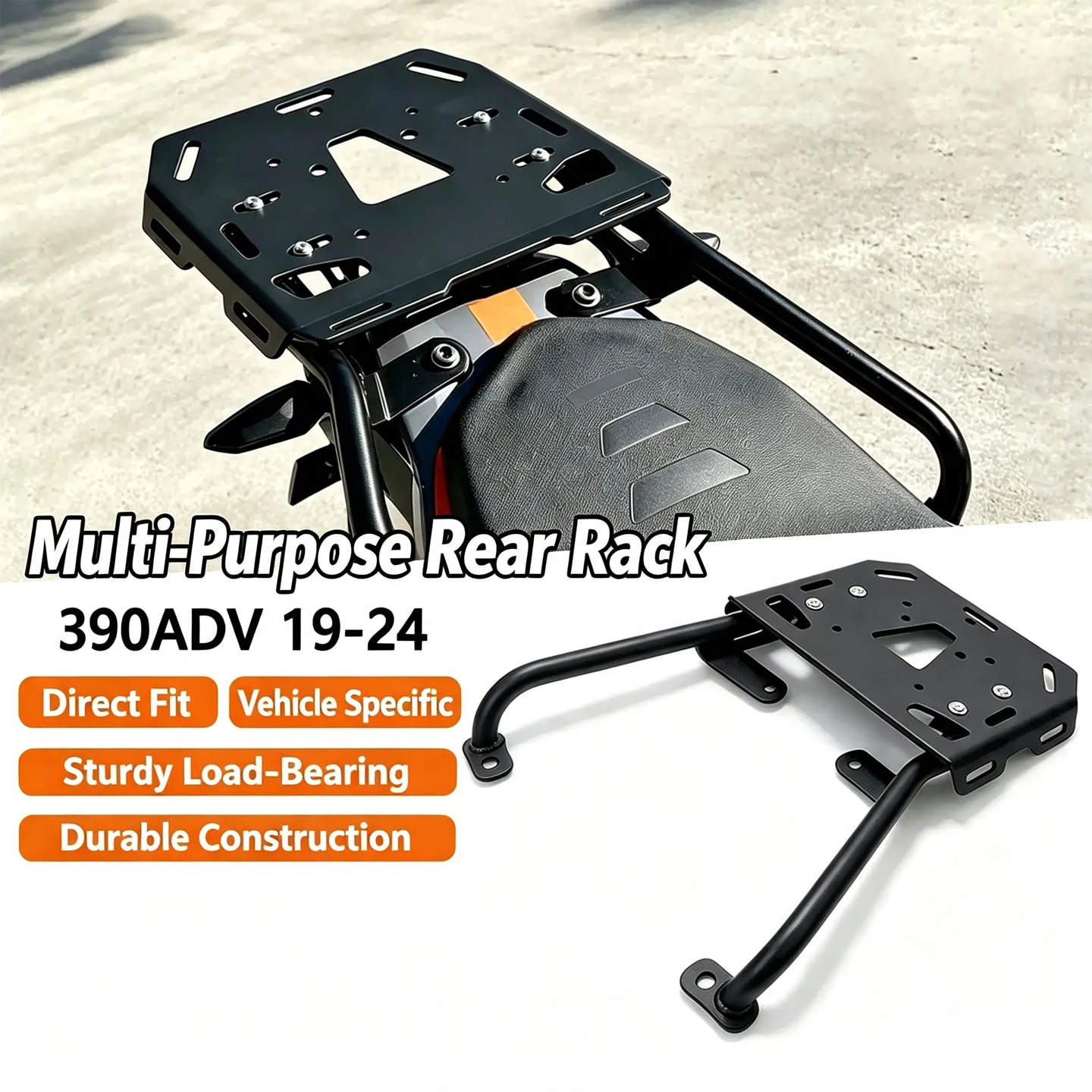 Motorcycle Rear Luggage Rack Rear Top Case Bracket For KTM 390 Adventure 390 ADV 2019 2020 2021-2024 Rear Cargo Carrier Support