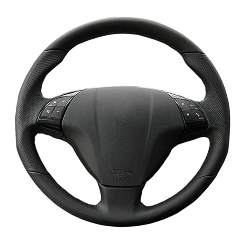 Car Steering Wheel Cover Anti-Slip Leather Car Accessories For Fiat Bravo Doblo Opel Combo Grande Punto Linea Qubo For Vauxhall