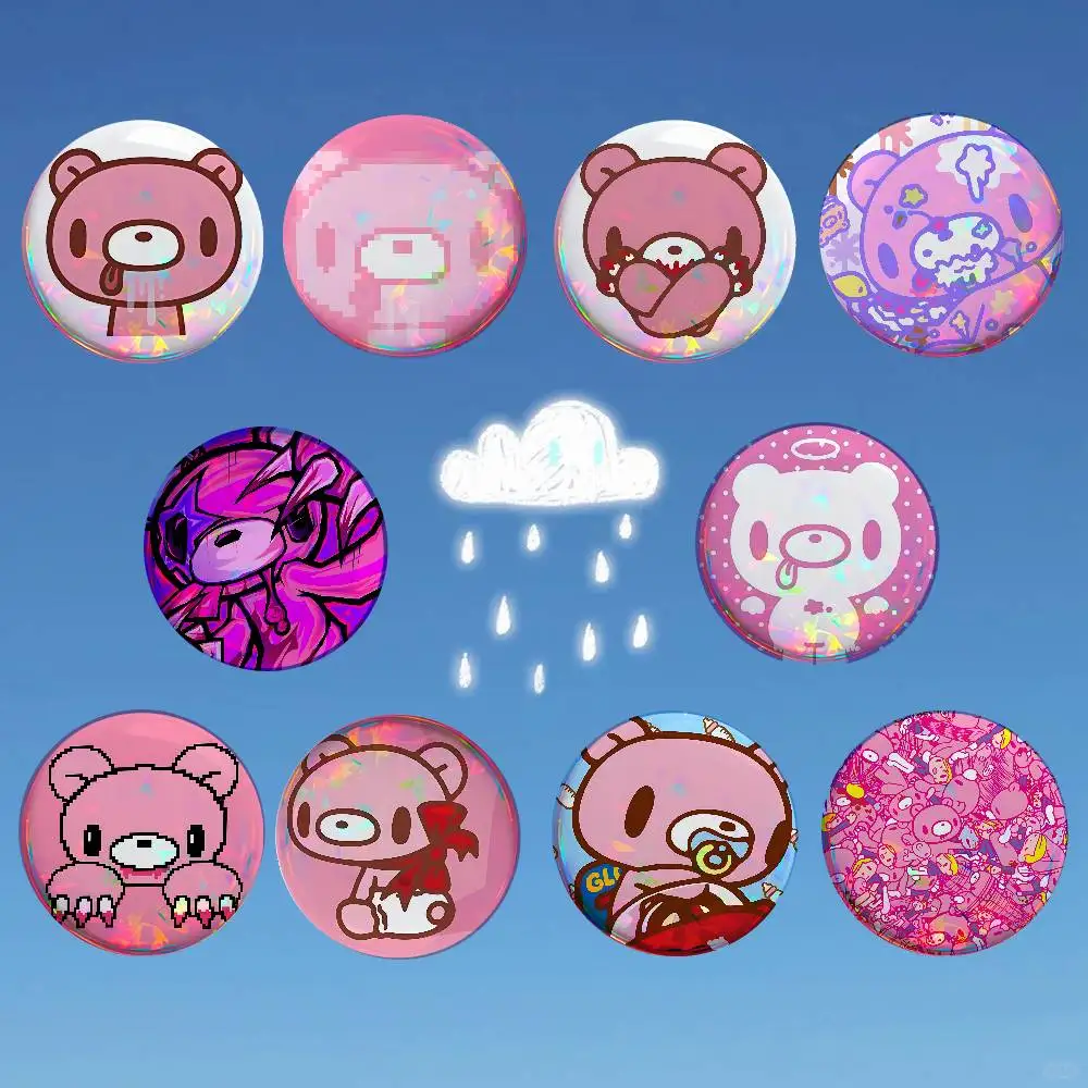 G-Gloomy Bear Badges Tinplate Soft Button Pin Brooch Metal Badge Custom Jewelry Accessories Hat Bag Lapel