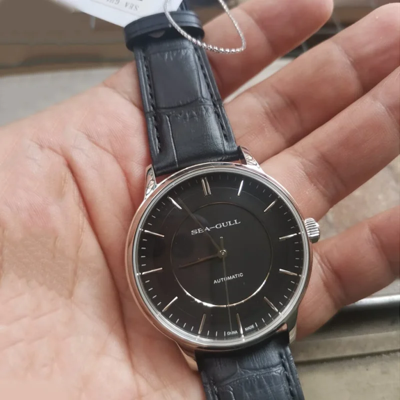 Gaivota-Relógio Mecânico Masculino, Vestido de Negócios, Relógio de pulso Esportivo, Relógio Casual Sapphire, Fashion, 6061, 40mm