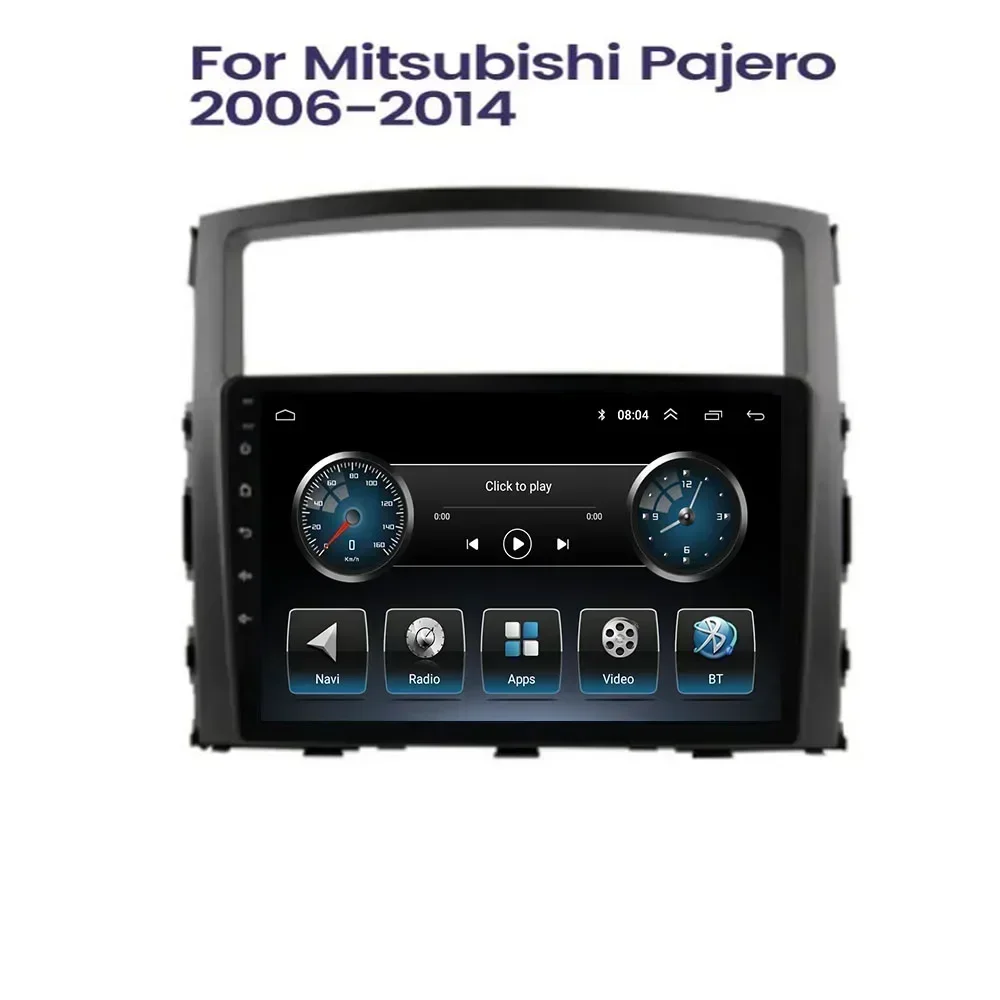 Radio Android Auto para Mitsubishi pajero 2008 - 2050 Radio de coche reproductor de vídeo Multimedia navegación GPS 2din cámara DVD