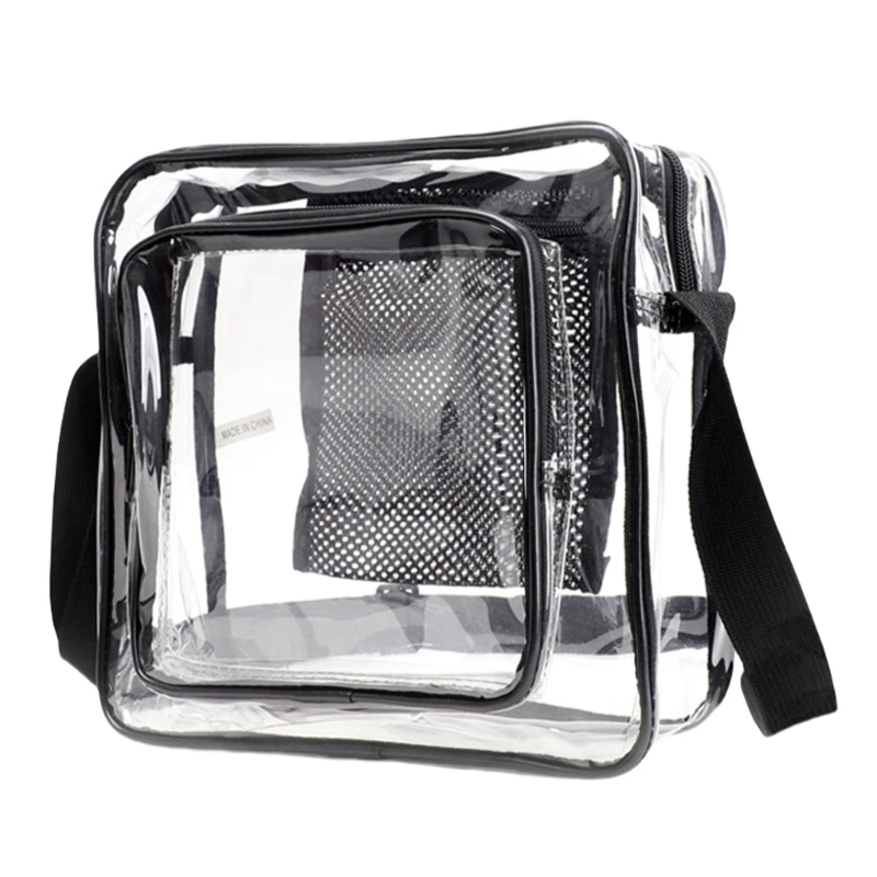 Clear Stadium Shoulder Bag PVC Crossbody Bag for Work Business Concerts