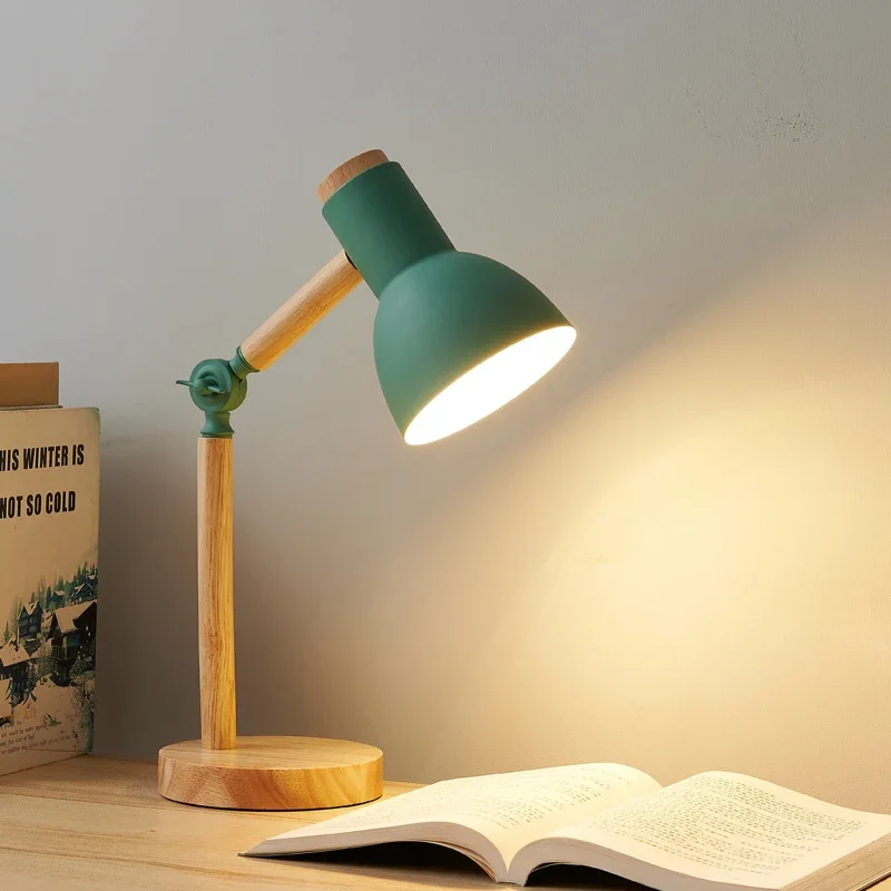 Best-selling Creative Nordic Style Art LED Adjustable Minimalist Desk Lamp/Eye-Care Reading Bedroom Study Light