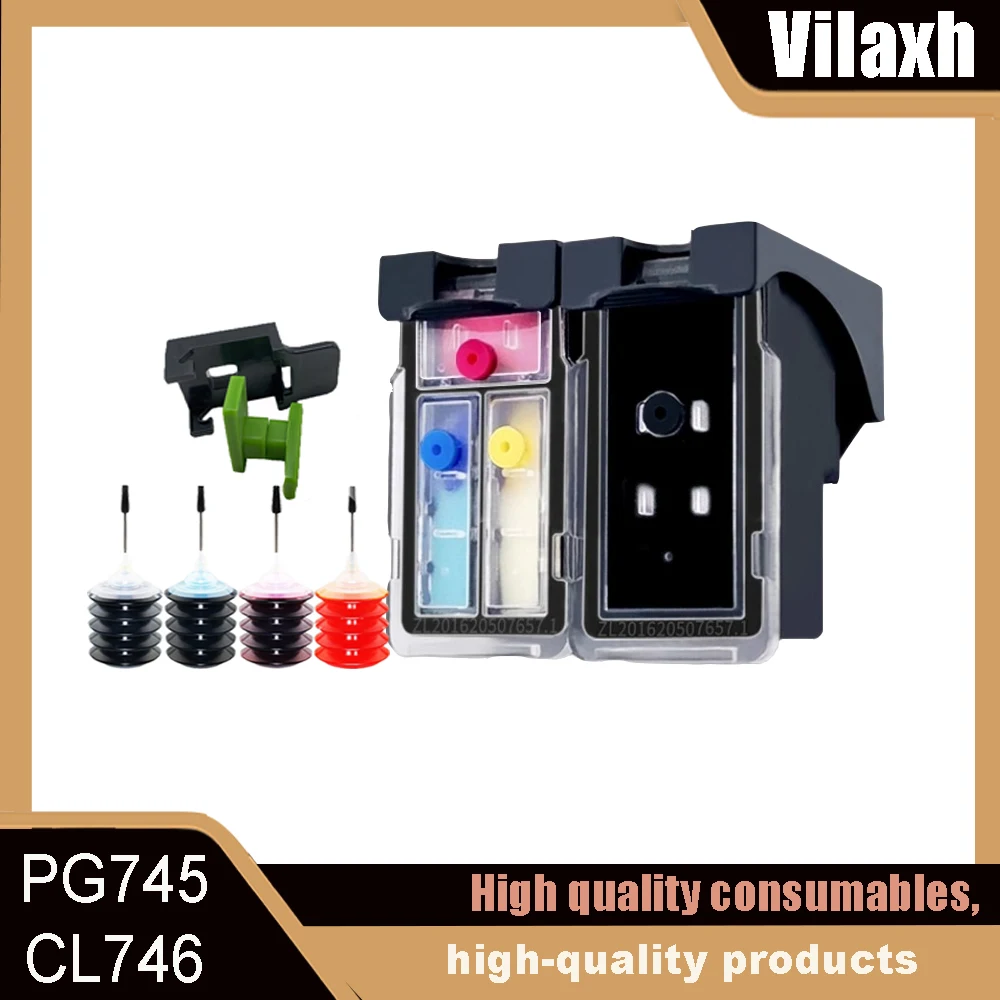 

PG745 CL746​ Compatible Refillable Ink Cartridge For Canon iP2870 iP2872 iP2870S MG2470 MG2570 MG2570S MG2970 MG3070S Printer