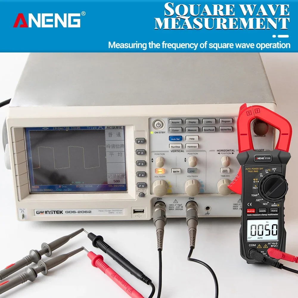 ANENG ST209 Multimetro Digitale Clamp Meter 6000 conti Vero RMS Amp DC/AC Pinza di Corrente tester Metri voltmetro 400v Gamma di Auto