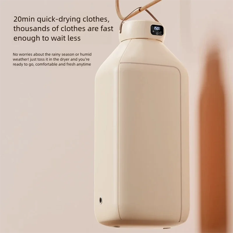 Portable Clothing Dryer Machine Foldable No Installation Timed Fast Drying For Travel Home Use Emergency Laundry Care