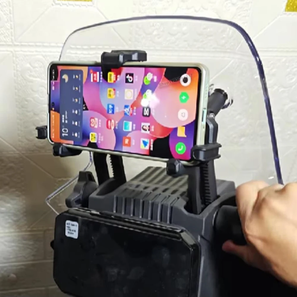 ل CFMOTO 450MT 450 MT 2024 2025 حامل هاتف دراجة نارية لتحديد المواقع الهاتف المحمول جبل الملاحة قوس المعدات 12 مللي متر 22 مللي متر #3