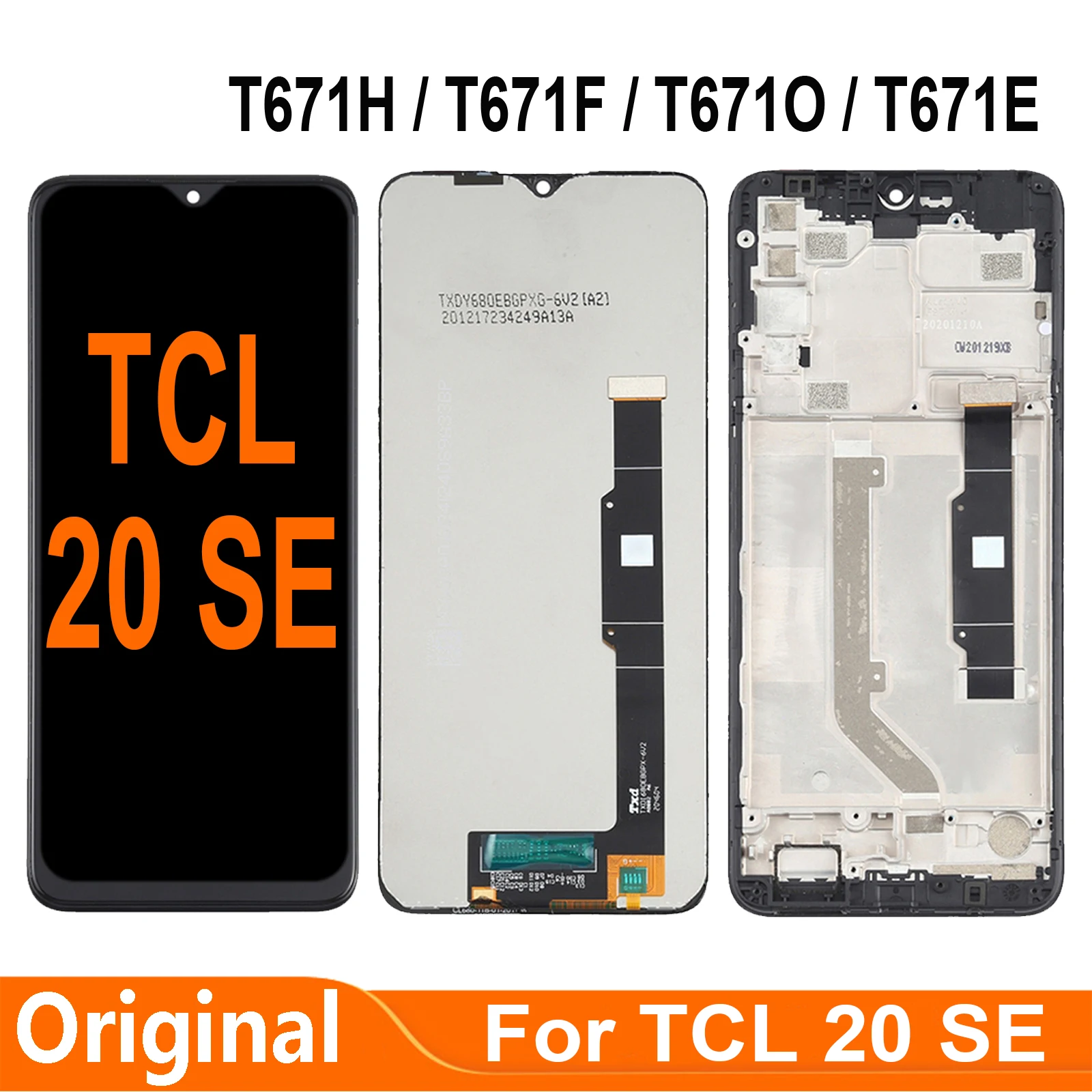 For TCL 20 SE 20SE T671H T671F T671O T671E LCD Display Touch Screen Digitizer Assembly