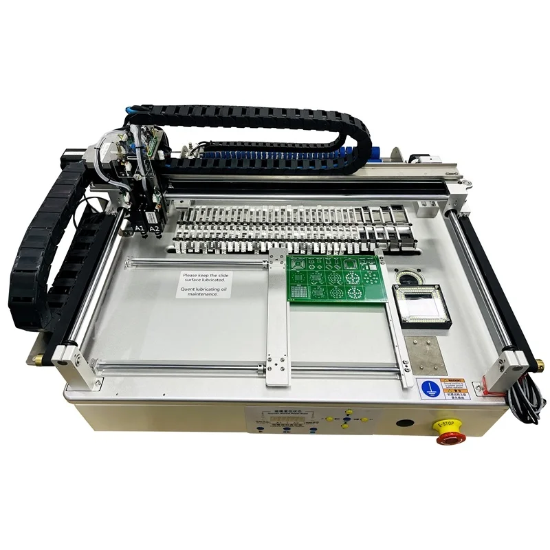 Automatic PCB Printing Machine SMT Pick and Place Machine 54Bits with Full Vision Chip Mounter LED SMD Dual 6 Heads for SMT Line