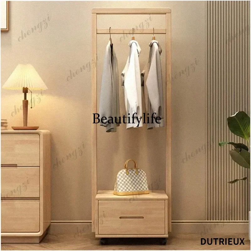D183 Wooden Storage Coat Racks Clothes Organizer Standing Luxury Living Room Hotel Display Coat Racks Modern Perchero Home Furni