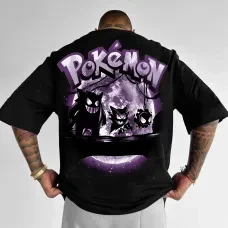 camiseta-masculina-de-algodao-estampada-anime-pokemon-gengar-familia-2026-nova-colecao-verao-casual-oversized-resistente