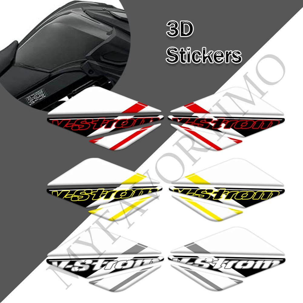 

For Suzuki V STROM VSTROM DL 1000 650 250 1050 XT 650XT 1050XT Tank Pad Trunk Luggage Cases Stickers Emblem Fuel Oil Kit