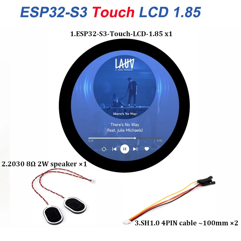 Waveshare ESP32-S3 1.85 inch IPS Round Display Development Board 360x360 TFT LCD Support WiFi Bluetooth for HMI/LVGL GUI/Arduino image 3