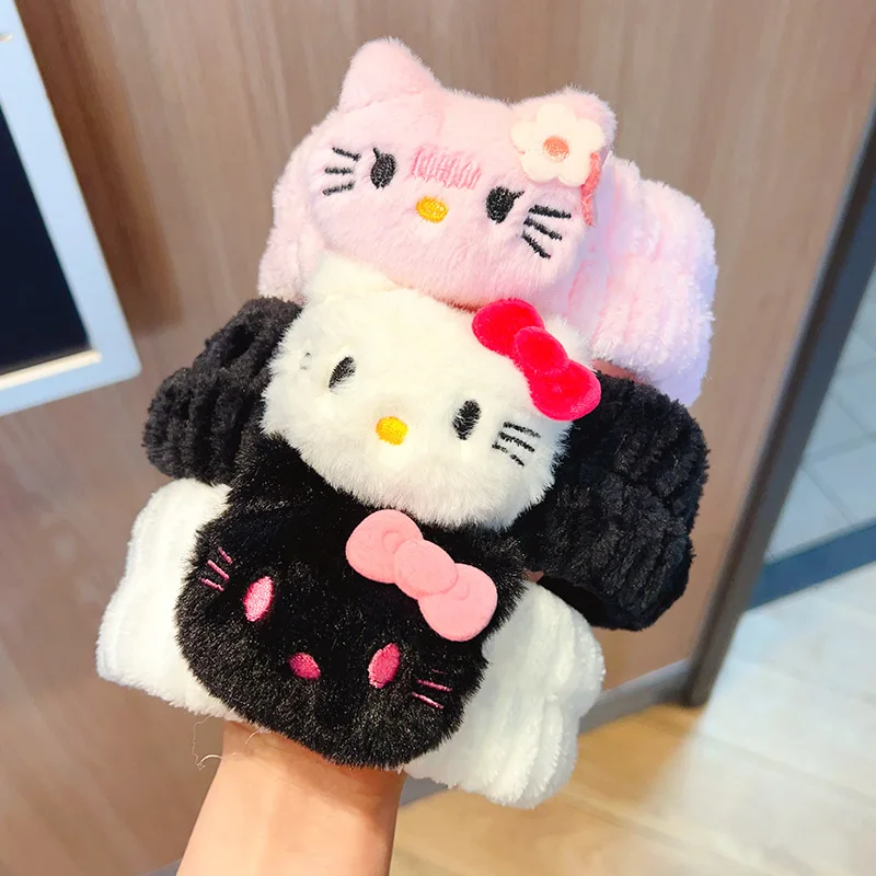 Miniso 漫画サンリオ結び目ヘアバンド犬クロミ人形メイク洗顔フェイシャルマスク結び目ヘアインターネット有名人結び目ヘアベルト