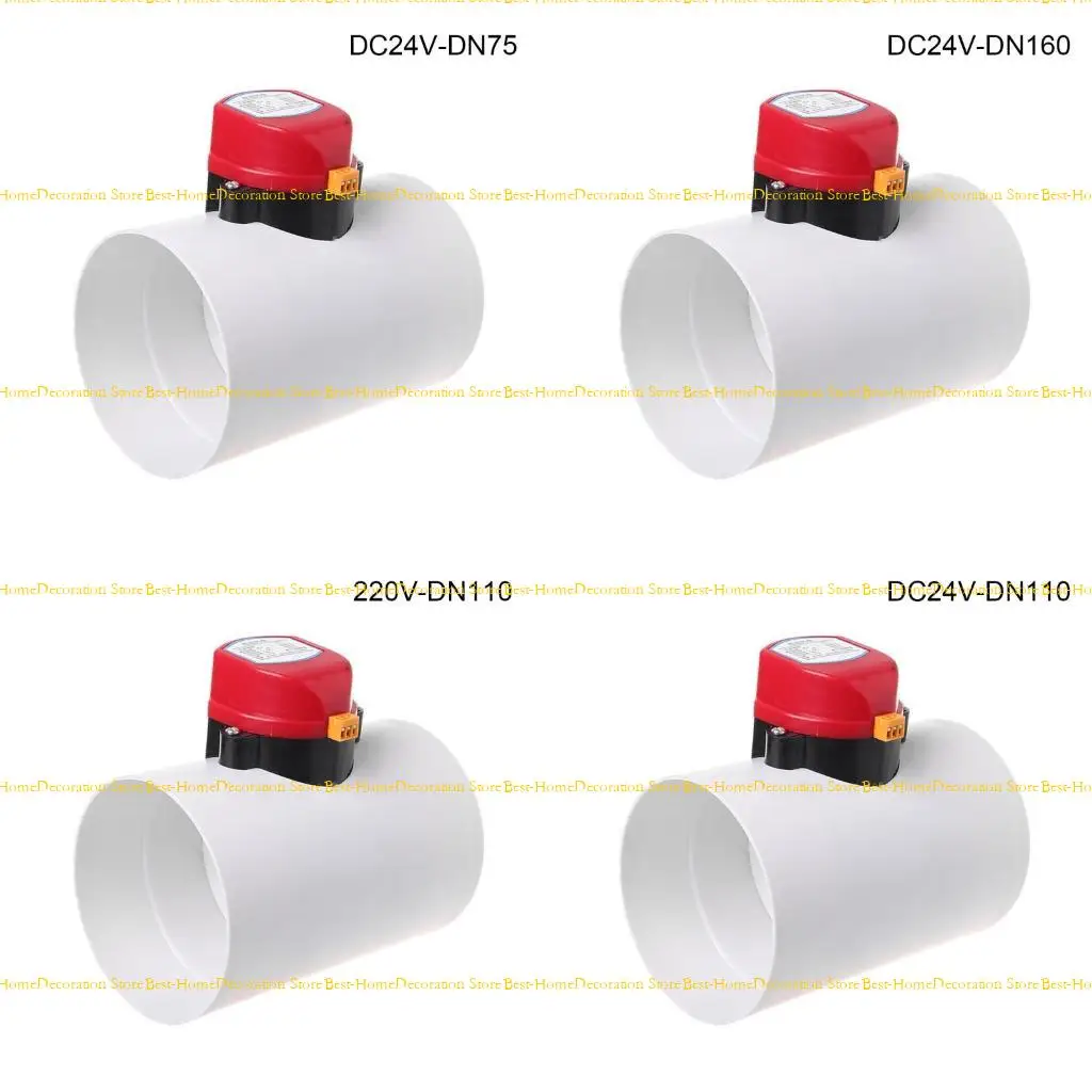 

12PD PVC Electric Air Volume Control for Valve for Fresh Air System Check for Valve HVAC Motorized Damper Acid and Alkali Res