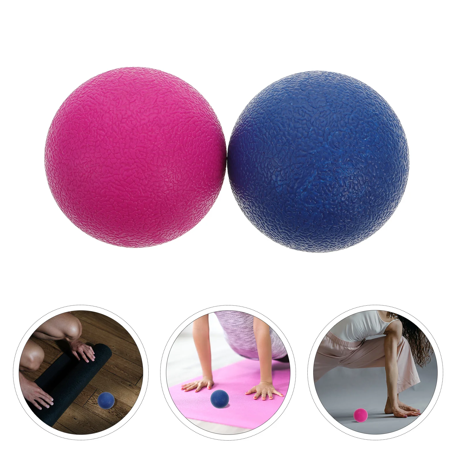 

2 Pcs Massage Ball Exercise Plantar Massaging Elastic Yoga Pilates Balancing Tpe Fitness Accessories Stability Trainer
