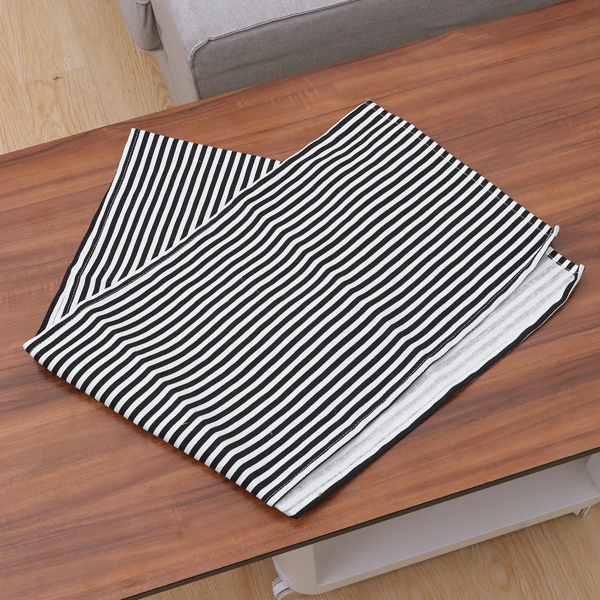 

Rectangular Tablecloth Bed Flag Cover Picnic Table Cover Linen Material Black Color Stain Resistant Eco Friendly Fits Most