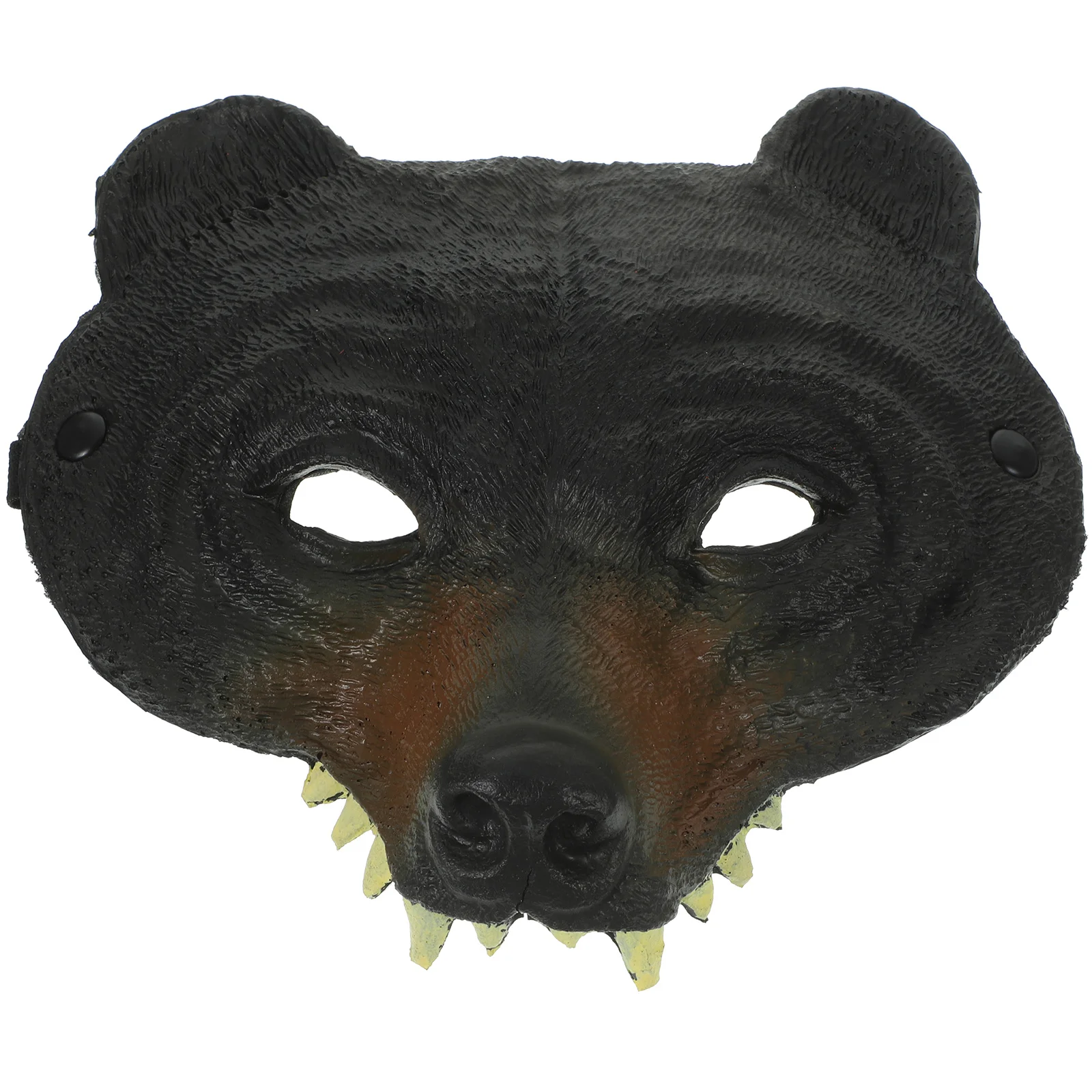 

Mask Carnival Costume Bear Animal Face for Kids Cute Mens Mardi Gras Head Black Masks Masquerade Man