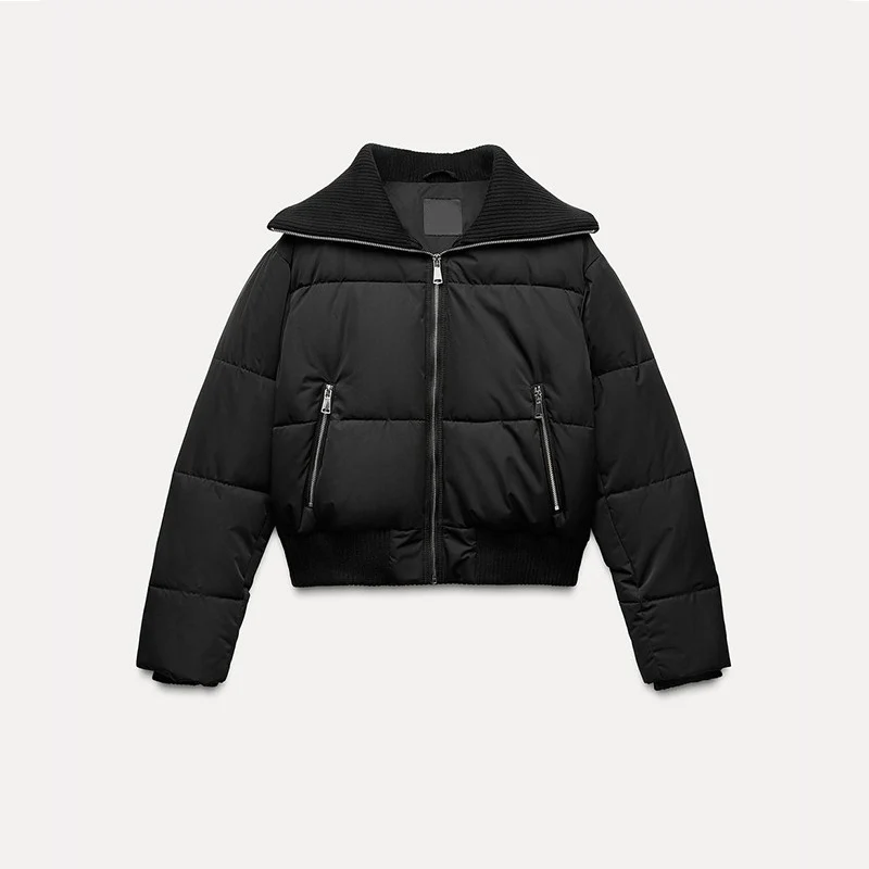 

Тепло и сле: Новое осенне-зимнее женское пальто Jaet Long Sve с ребристой отделкой и подставкой для поездок на работу Sle Z