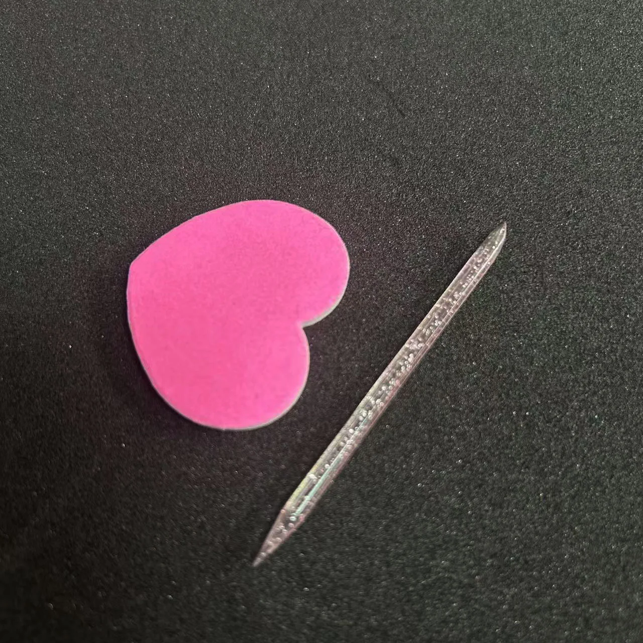 10-delige manicureset pedicureset wegwerp nagelkit roze hart nagelvijl nagelriemschuiver