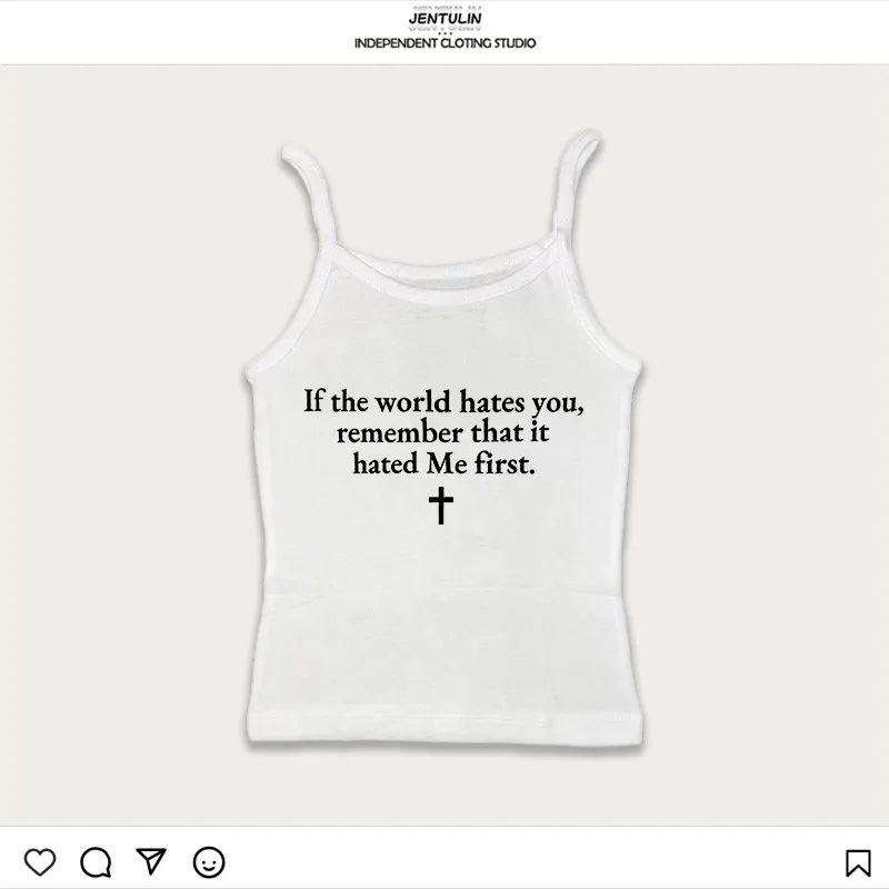 Crop Tops Y2k Kleidung Damen Ästhetisch Sexy Ärmelloses Tank Top Vintage Brief Drucken Grunge Streetwear Gothic Punk Mädchen Korsett