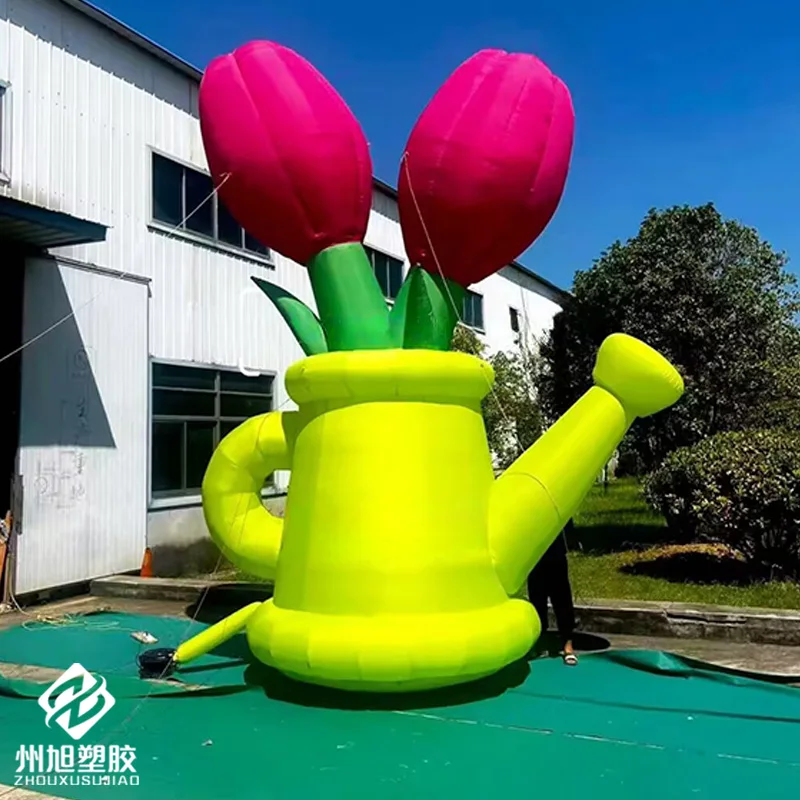 

Inflatable flowers, plant air models with blowers, outdoor square large-scale event promotional and decorative props