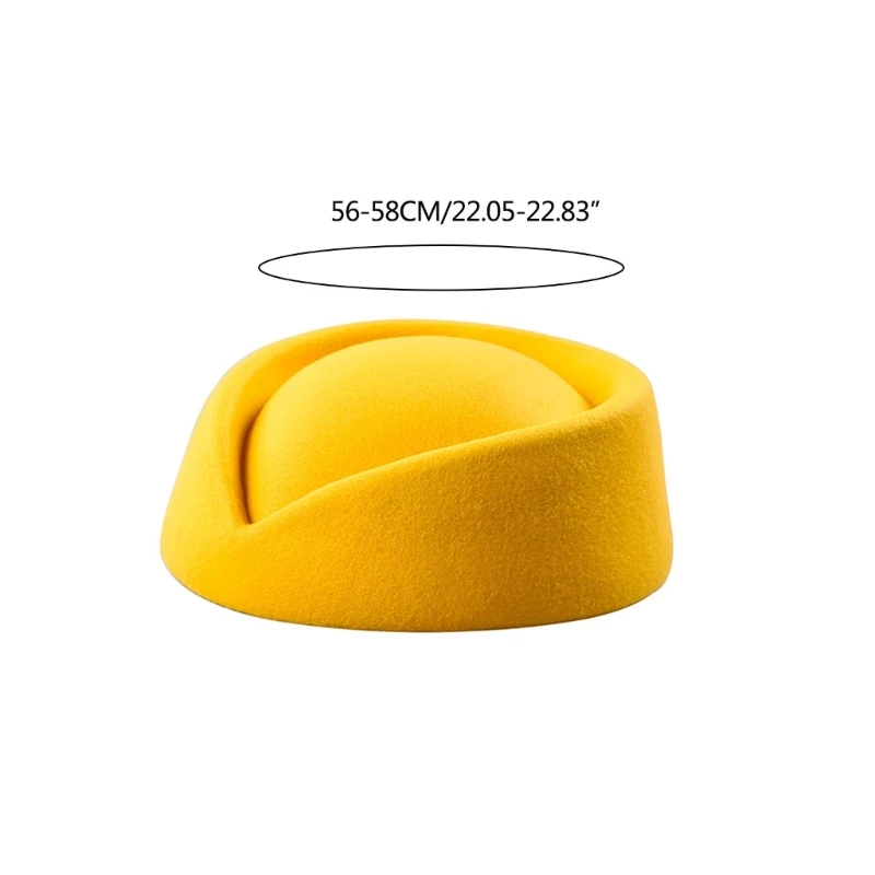 Stewardess Hat for Costume Cosplay Costume Accessories Corporate Uniform Fascinator Base for Live-streaming Cosplay Dropship