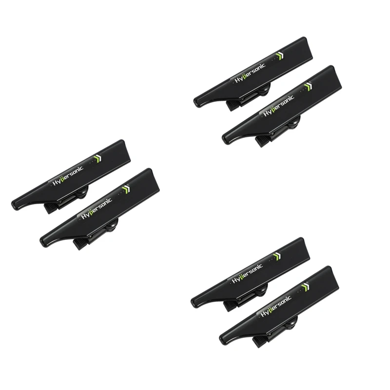 

Hypersonic 6 Pcs Black Wiper Stand Windshield Wiper Wing Windshield Wiper Blade Spoiler Mate Wing Auto Car Tool