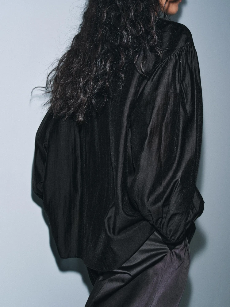 New Winter 2025 Women's Faion irt with  Knot Design Drapey Sle Versatile Quali Miao Ethnic Stage Costume