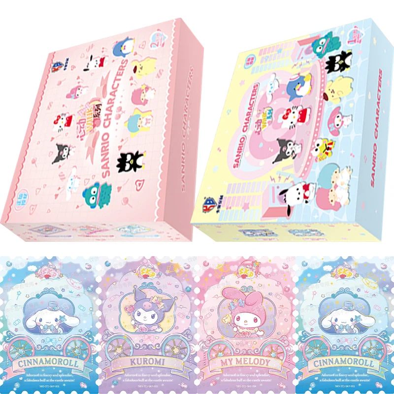 

Genuine Sanrio Card Polaroid Sanrio Family Heartbeat Wink Life Diary HelloKitty Kuromi Pink Cute Collection Card Kids Toys Gifts